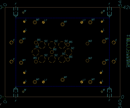 平板电脑后盖长边侧切模具图缩略图
